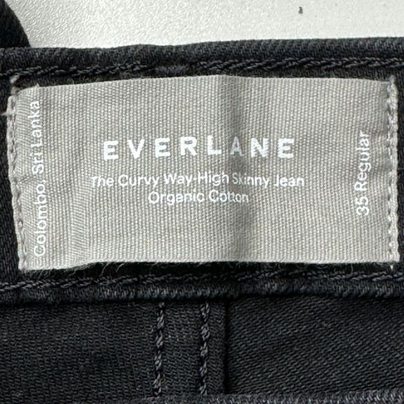 New Everlane The Curvy Way-High Rise Skinny Jean Organic Cotton Women's 35R NWT - Picture 3 of 11